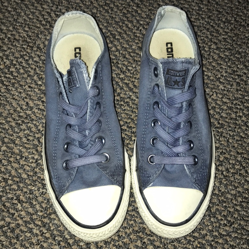 Denim blue converse sneakers